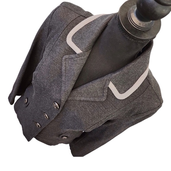 CABI Grey Blazer Suit Coat - Stylish Ladies Small Jacket two-tone trendy modern - Picture 5 of 15